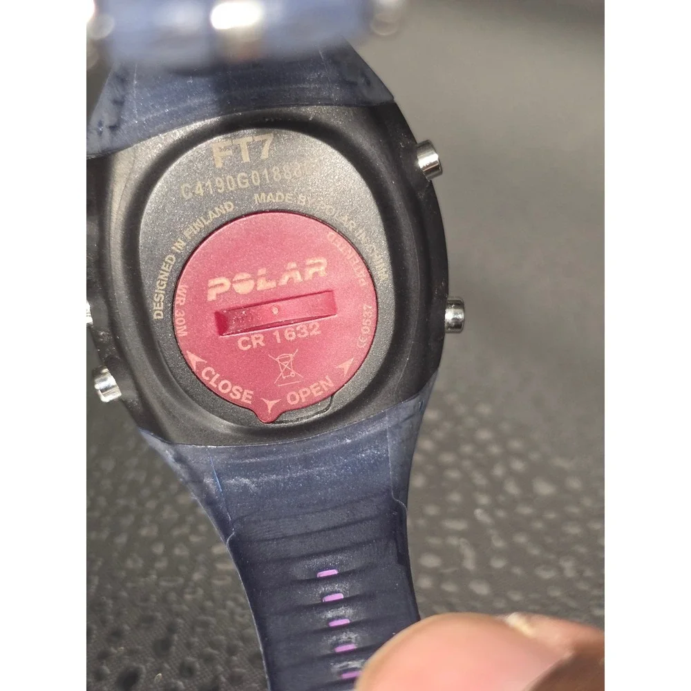 Polar FT7 Heart Rate Monitor Fitness Watch Blue Lilac Purple Floral FT7F